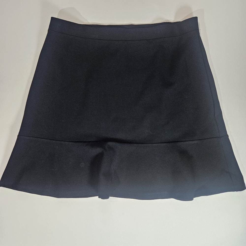 LOFT Mini Skirt Womens Small Black Flare Hem Witchy Fairy Goth Night Out Casual